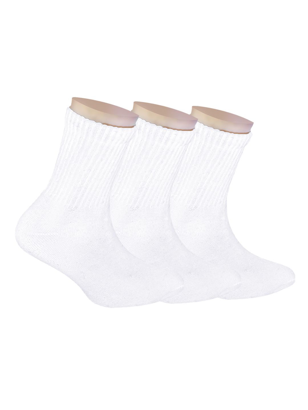 FOOTPRINTS Kids Pack of 3 Ribbed Calf-Length Anti-Odour Socks-image-28
