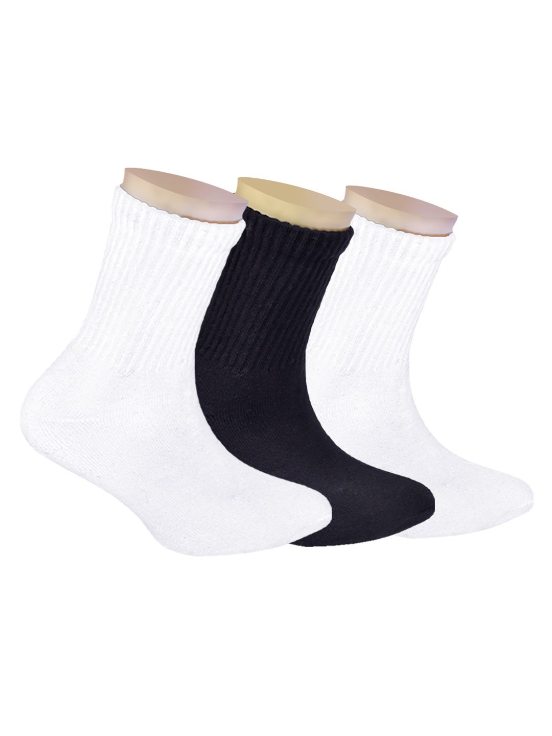 FOOTPRINTS Kids Pack of 3 Calf-Length Bamboo Socks-picture-36