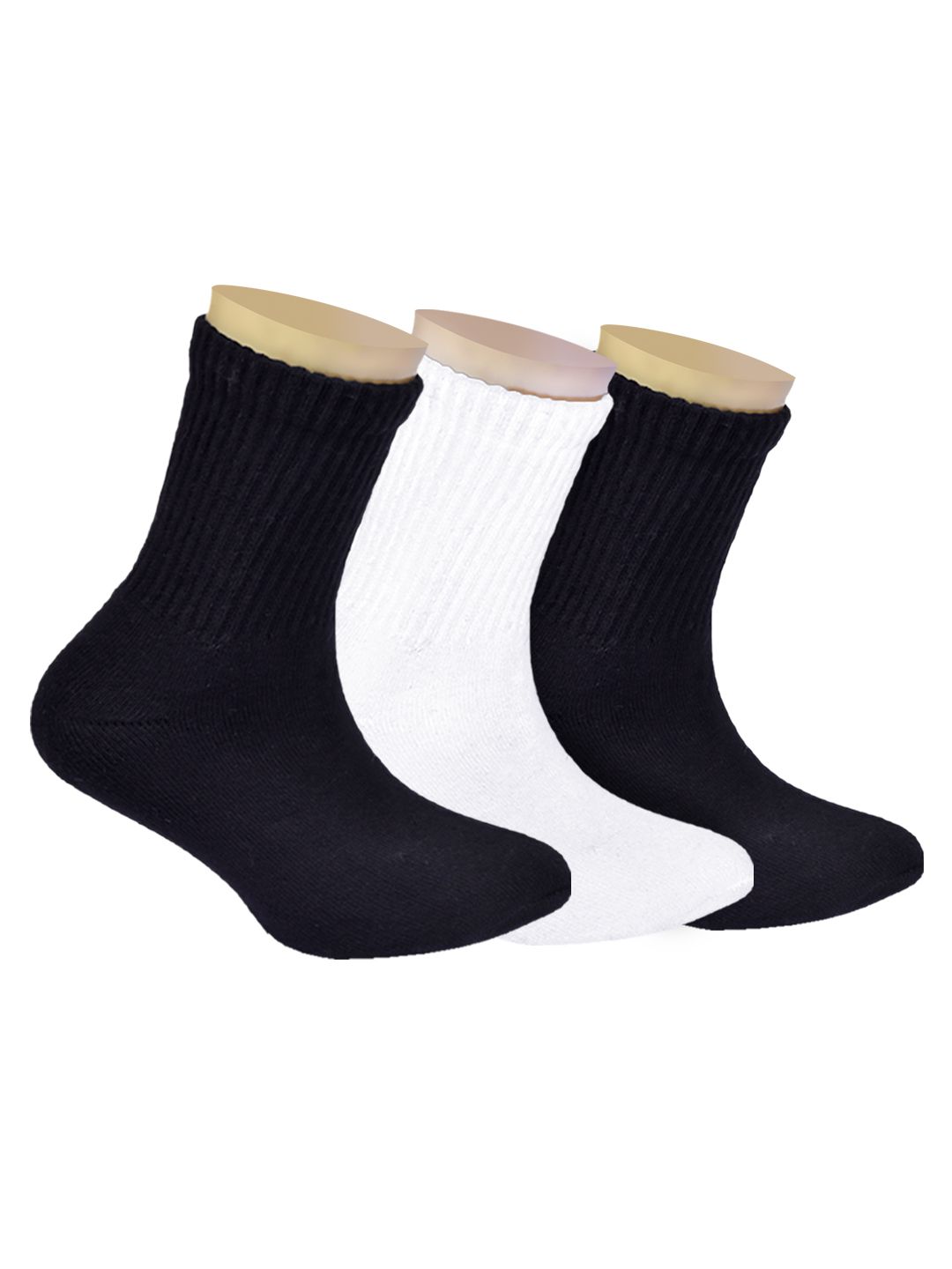 FOOTPRINTS Kids Pack of 3 Organic Cotton Calf Length Socks-picture-40