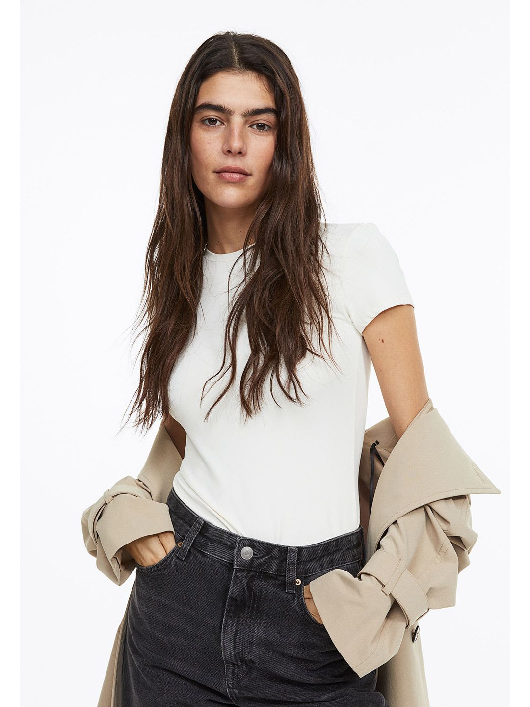 H&M Women Fitted T-shirt