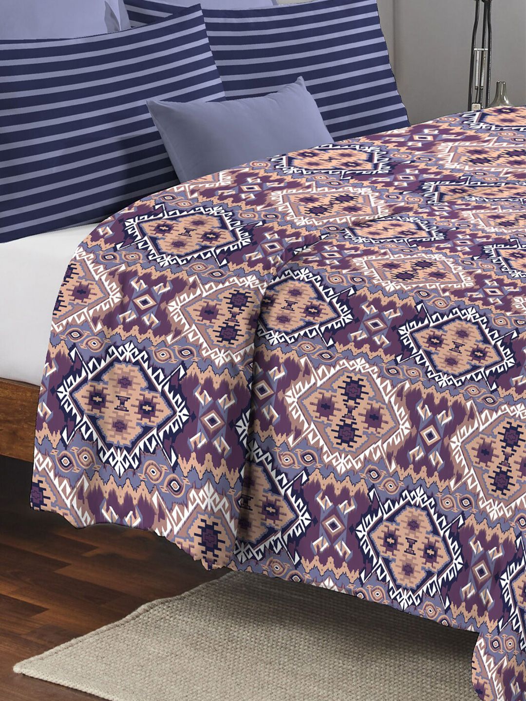 MYTRIDENT Geometric Mild Winter 150 GSM Double Bed Comforter-picture-30