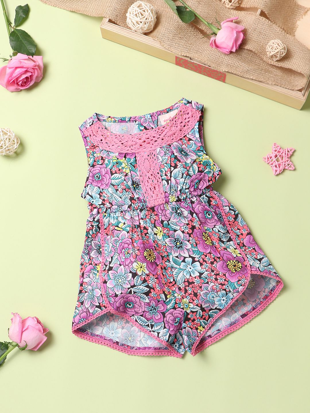 Nauti Nati Girls Floral Printed Jumpsuit-picture-39