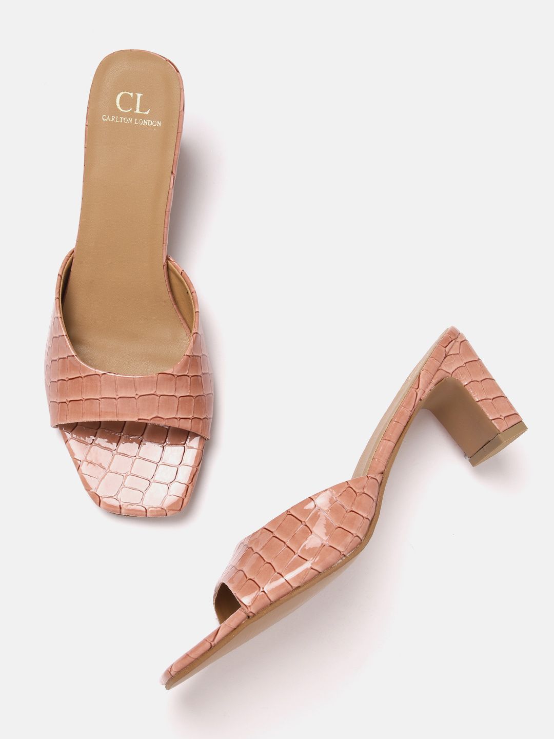 Carlton London Croc Textured Block Heels-picture-37