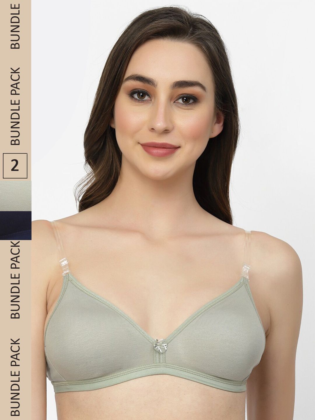 Floret Pack Of 2 Non Padded T-Shirt Bra-image-17