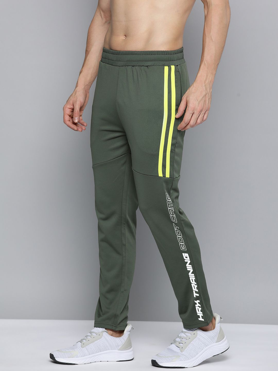 Buy HRX By Hrithik Roshan HRX by Hrithik Roshan Rapid-Dry Slim Fit Mid-Rise  Training Track Pants at Redfynd