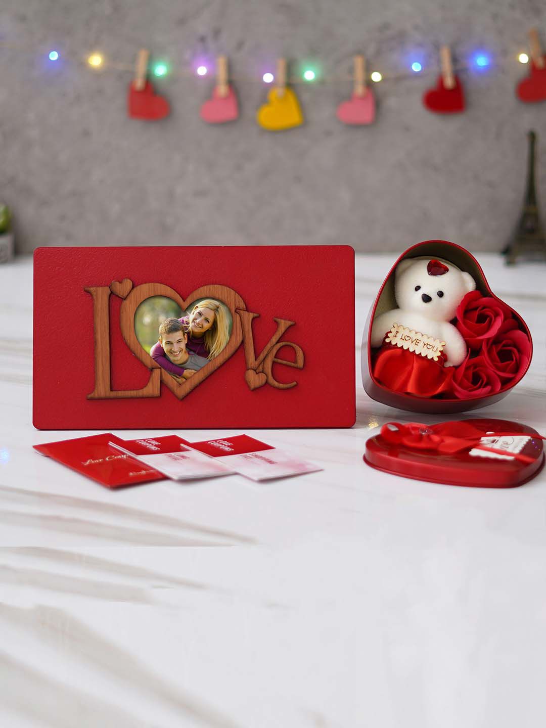 eCraftIndia Valentine Pack Of 12 Coupons Gift Cards & Gift Box Set-image-5