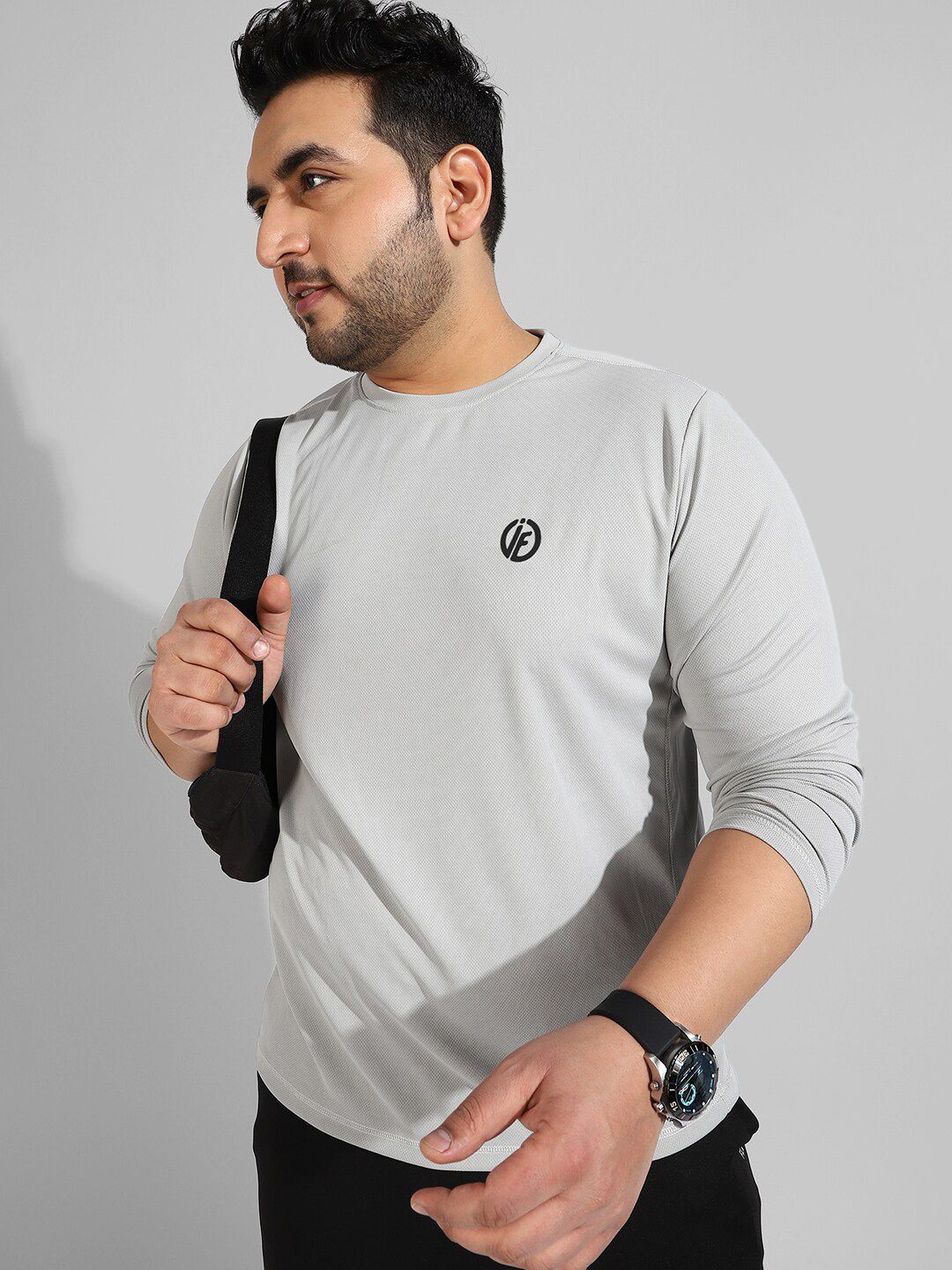 Instafab Plus Men Plus Size Polo Collar Flex T-shirt-picture-34