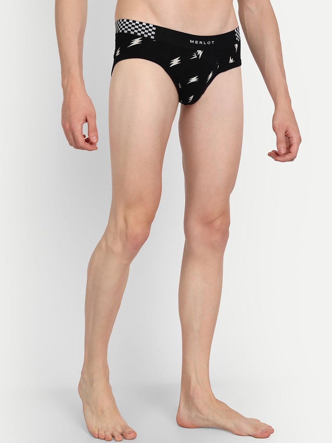 Buy Merlot MERLOT Men Printed Basic Briefs at Redfynd