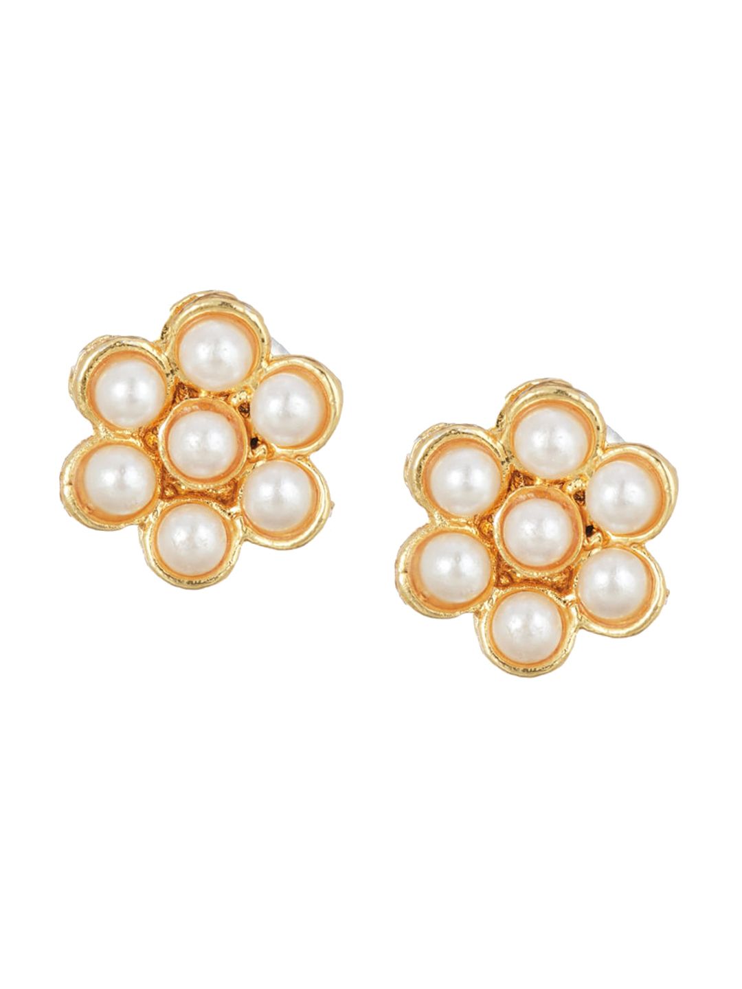 ATIBELLE Gold-Plated Artificial Beaded Layered Classic Choker Jewellery Set