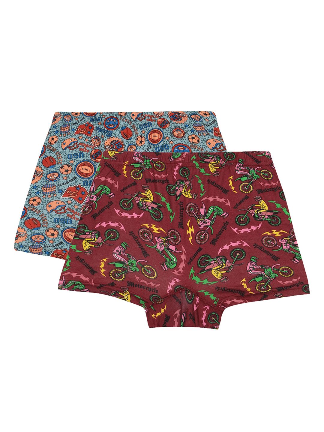 Bodycare Kids Boys Pack Of 2 Printed Cotton Trunks-picture-35