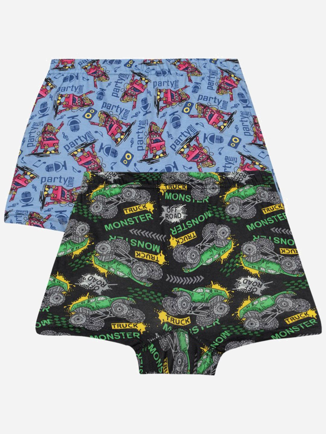 Bodycare Kids Boys Pack Of 2 Assorted Self Design Cotton Trunks-picture-37