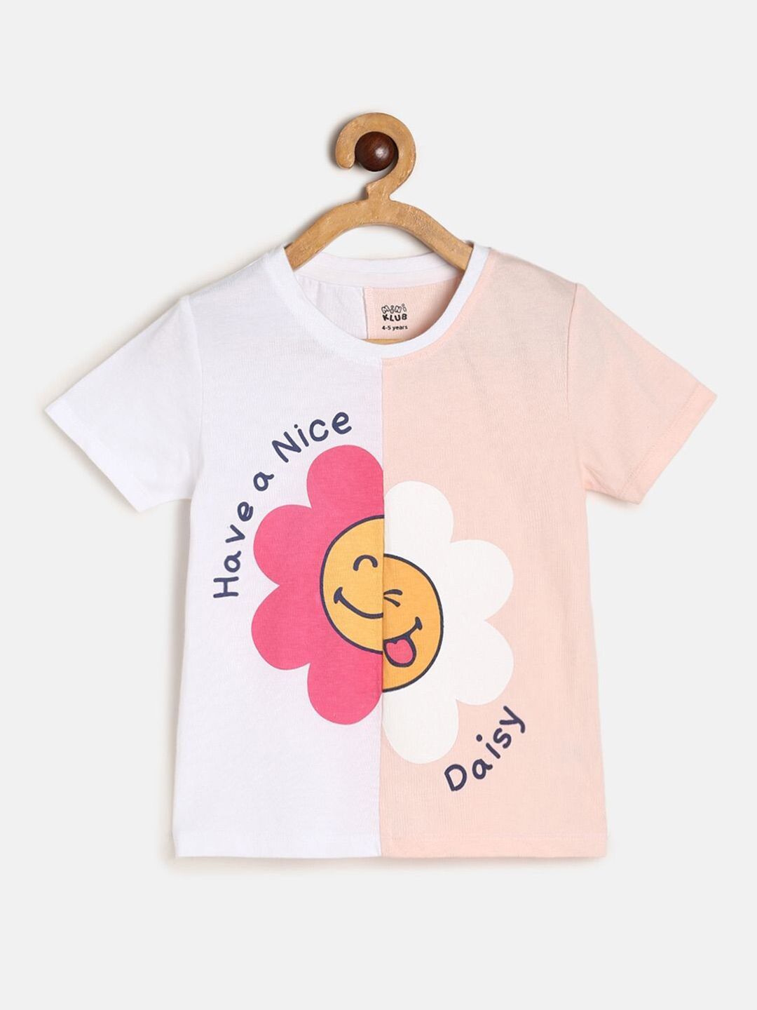 MINI KLUB Girls Colourblocked Printed Cotton Top-picture-45