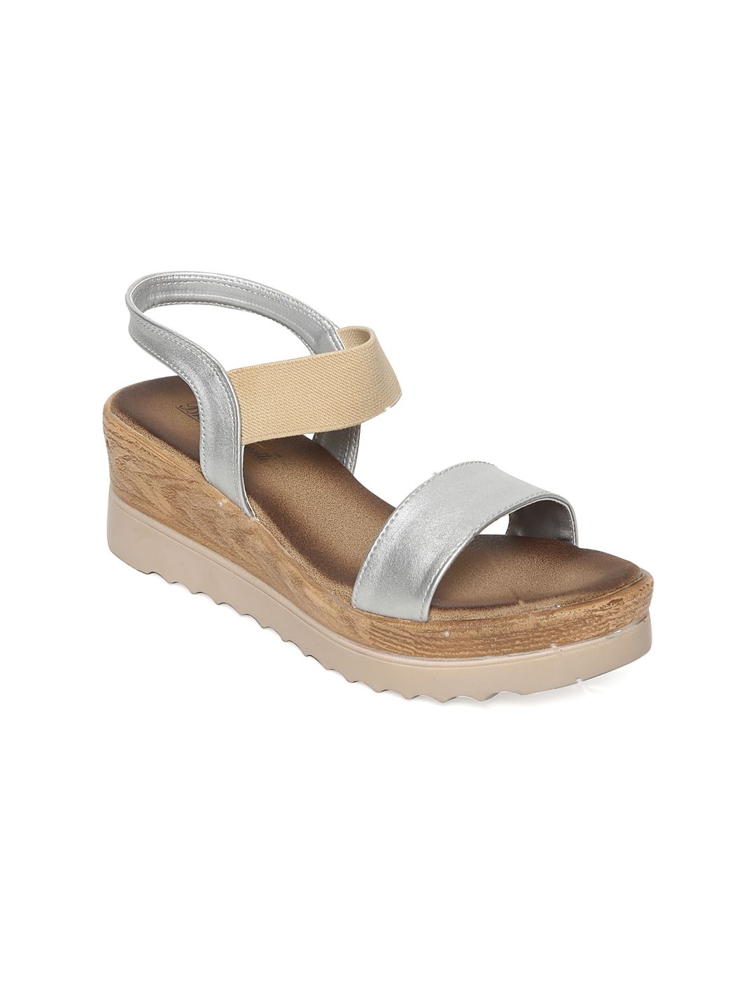 Bruno Manetti Women Silver-Toned Solid Wedges-image-18