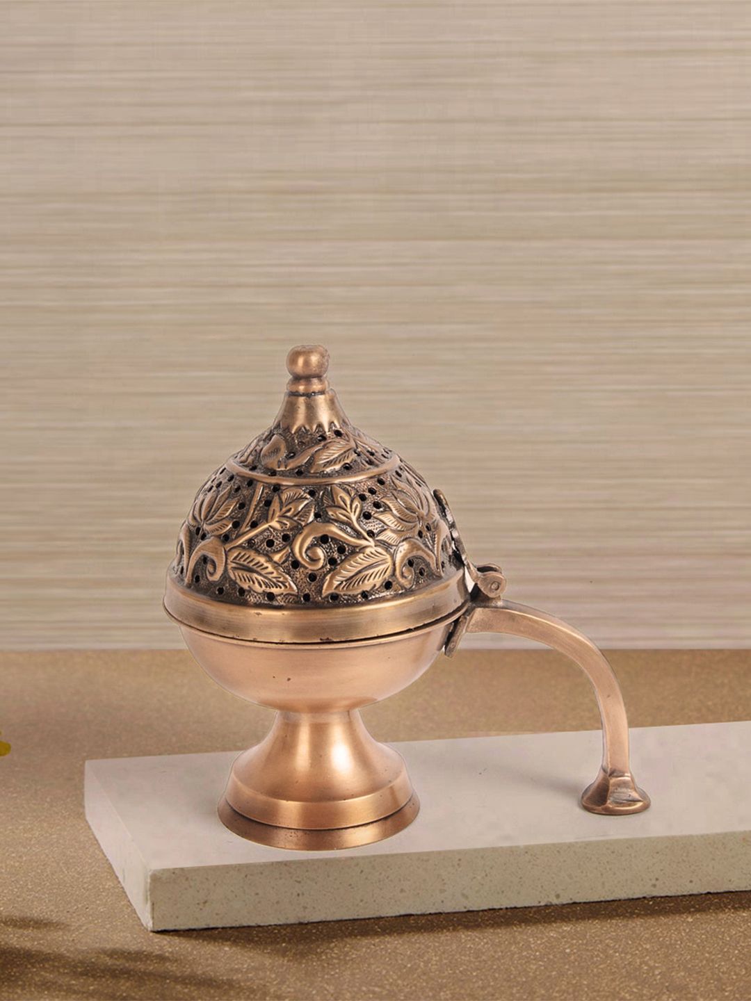 Fabindia Faiz Textured Brass Fumer-image-35