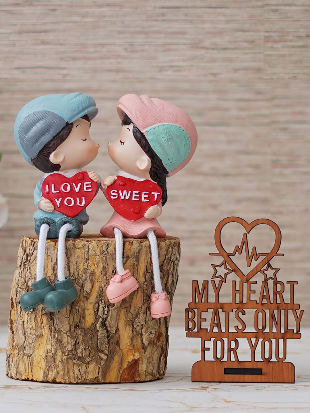 artisyn eCraftIndia Brown & White 2 Pcs Valentine's Day Gift Set-picture-38