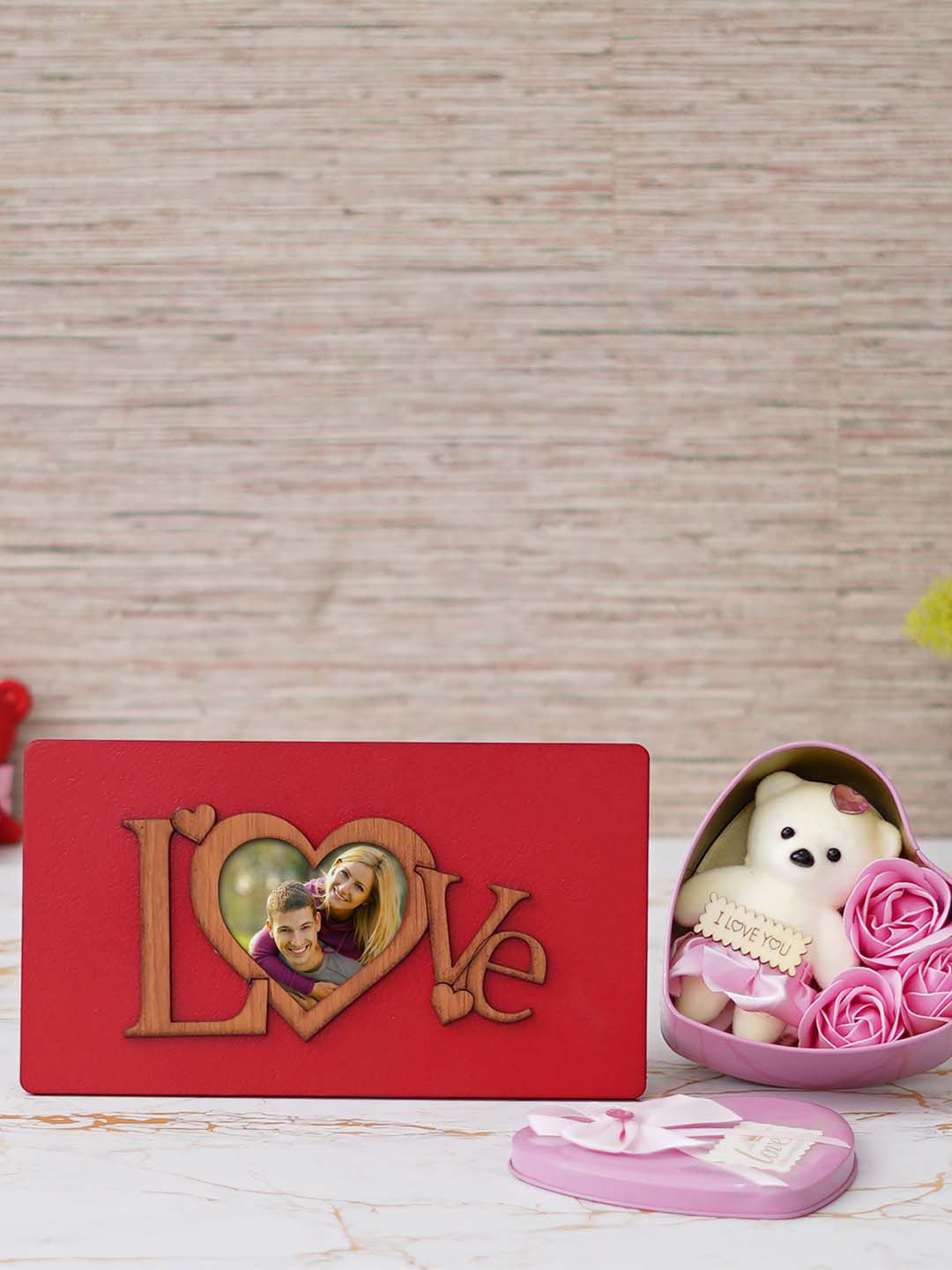 eCraftIndia Red & Pink 2 Pcs Valentine Gift Set-image-37