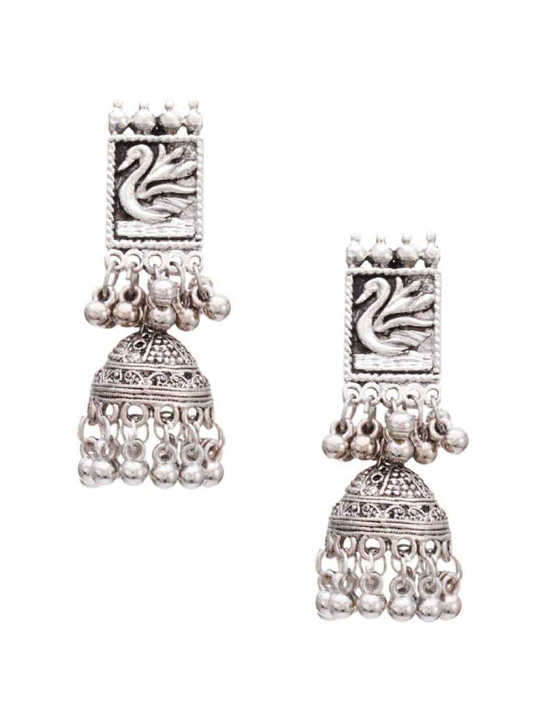 ATIBELLE Oxidised Silver-Plated Jewellery Set