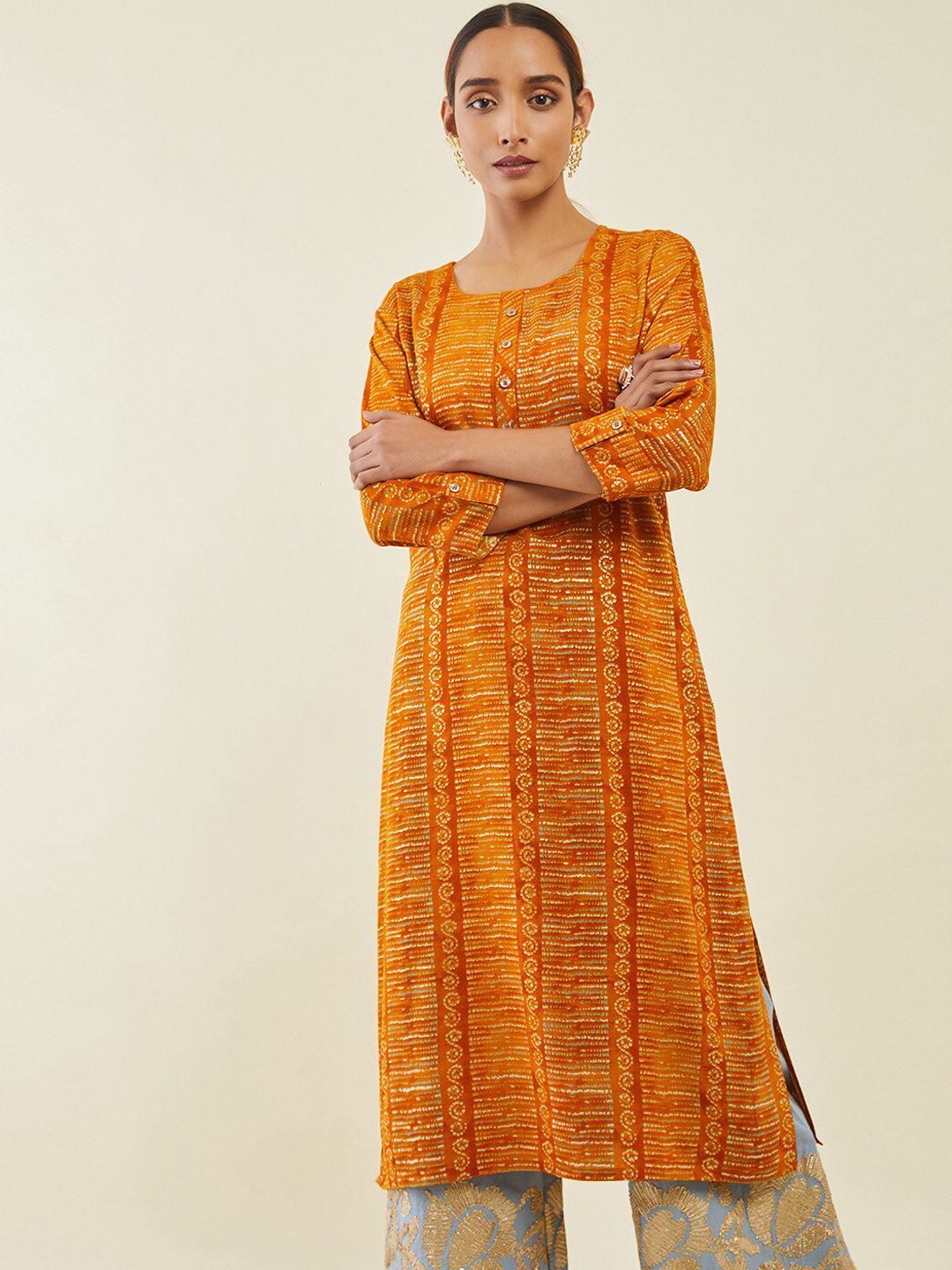 Ethnic motifs square neck kurtas - Buy Ethnic motifs square neck kurtas ...