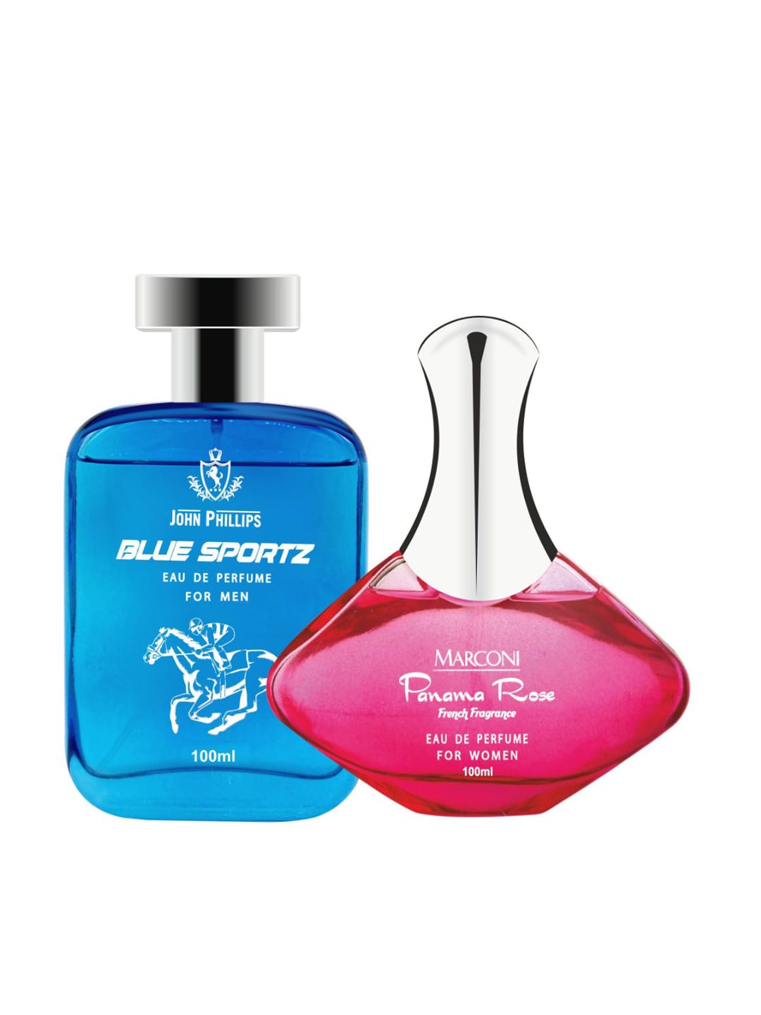 JOHN PHILLIPS Set Of 2 Blue Sportz Eau De Perfume & Marconi Panama Rose Eau De Perfume - 100ml Each-picture-30