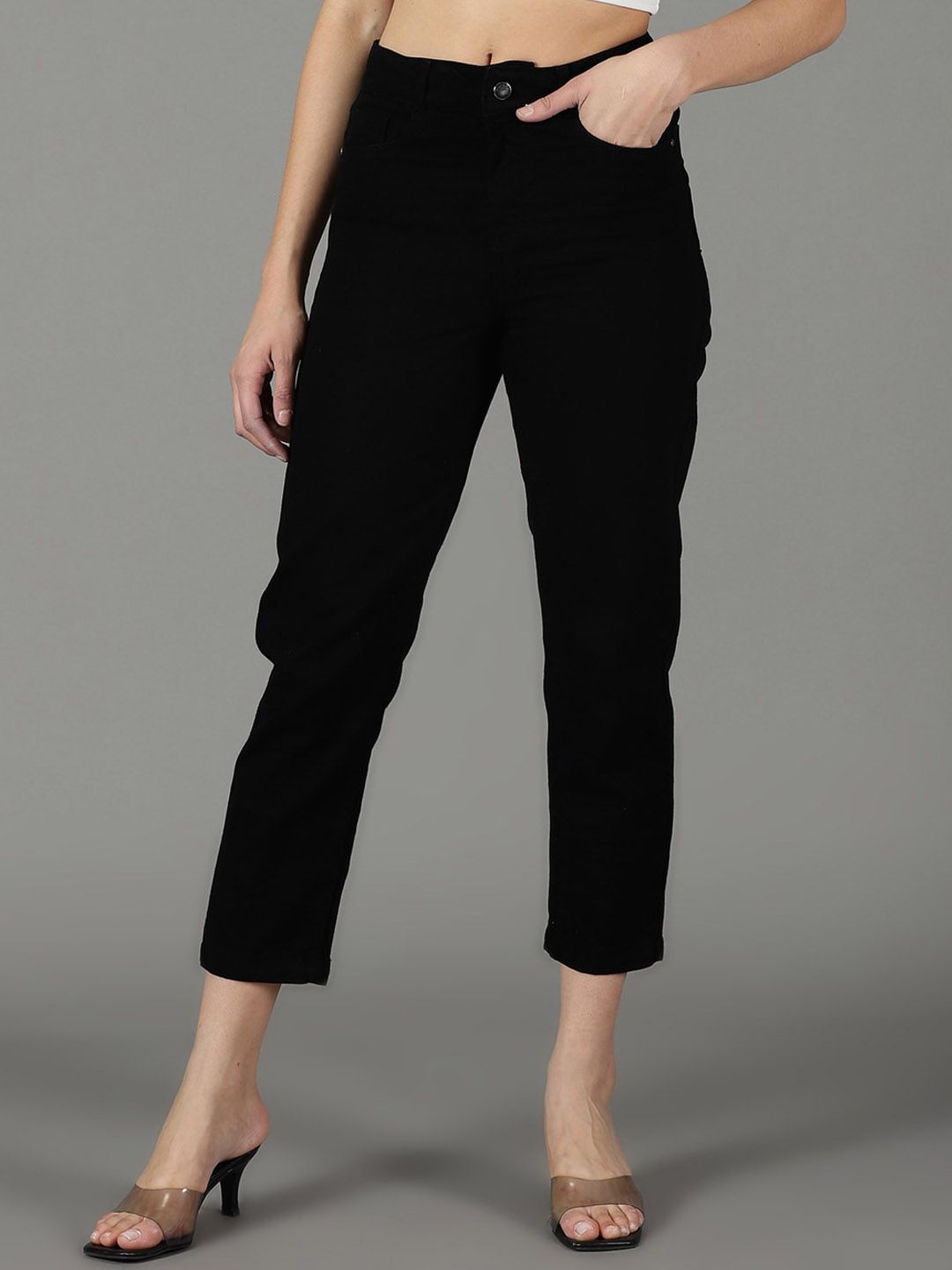 SHOWOFF Women High-Rise Mom Fit Jeans-picture-11