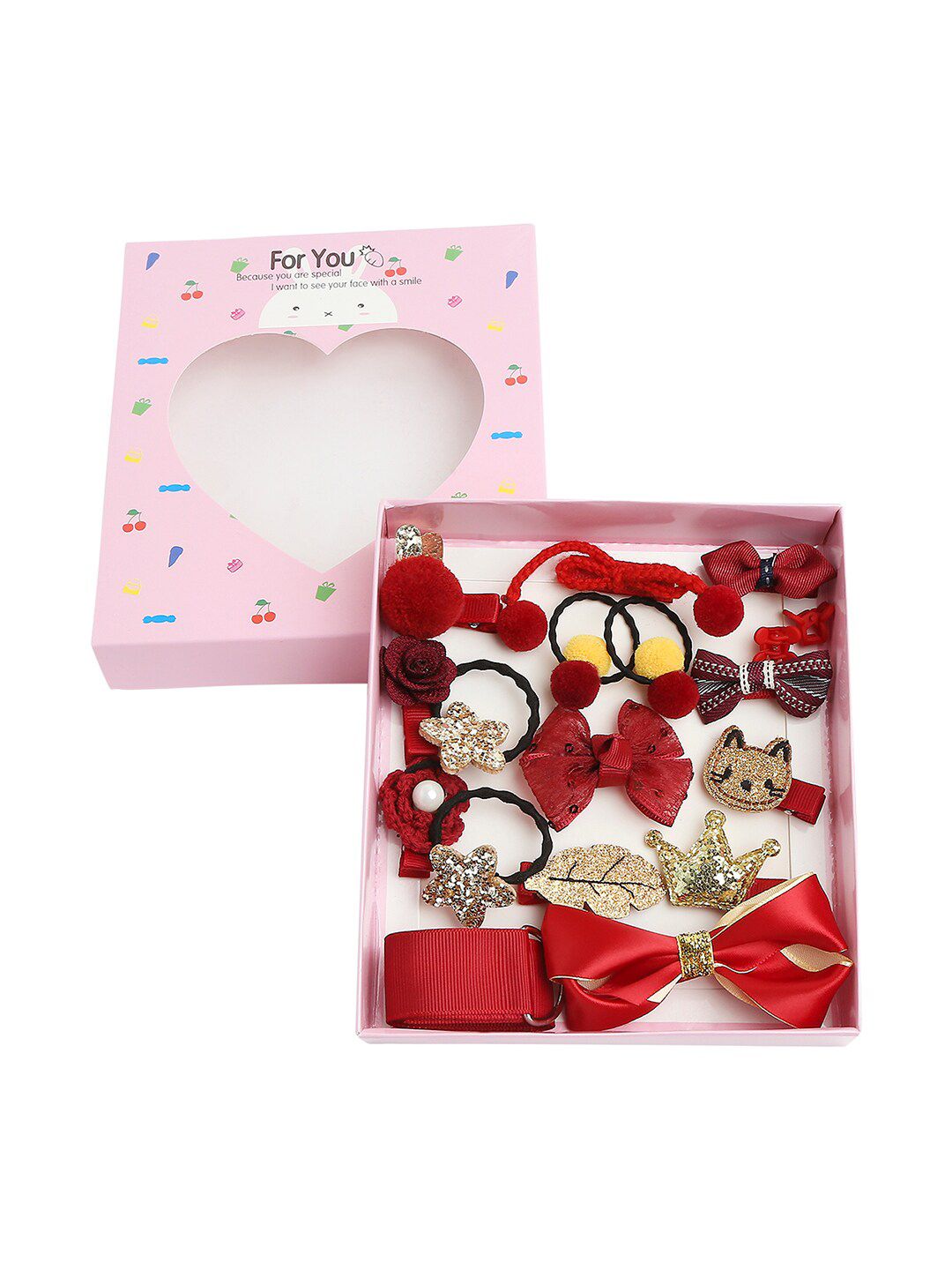 Babymoon Girls Pack of 18 Embellished Hair Accessory-picture-38