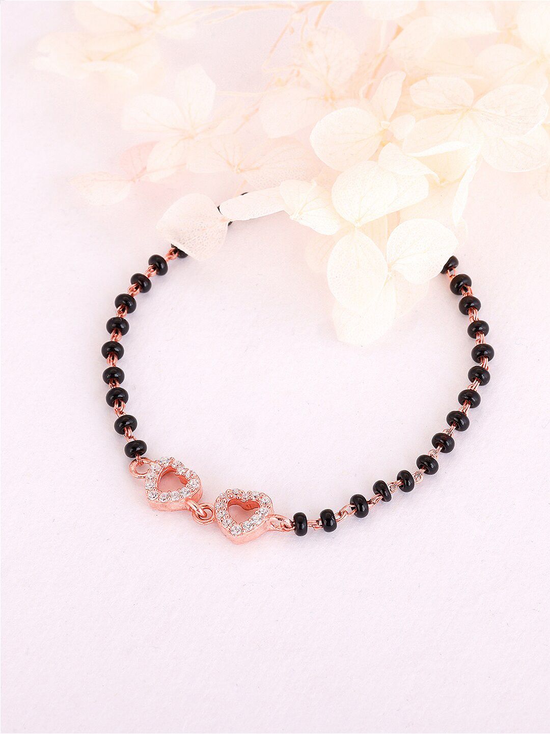 GIVA Girls 925 Sterling Silver Cubic Zirconia Rose Gold-Plated Charm Bracelet-picture-24