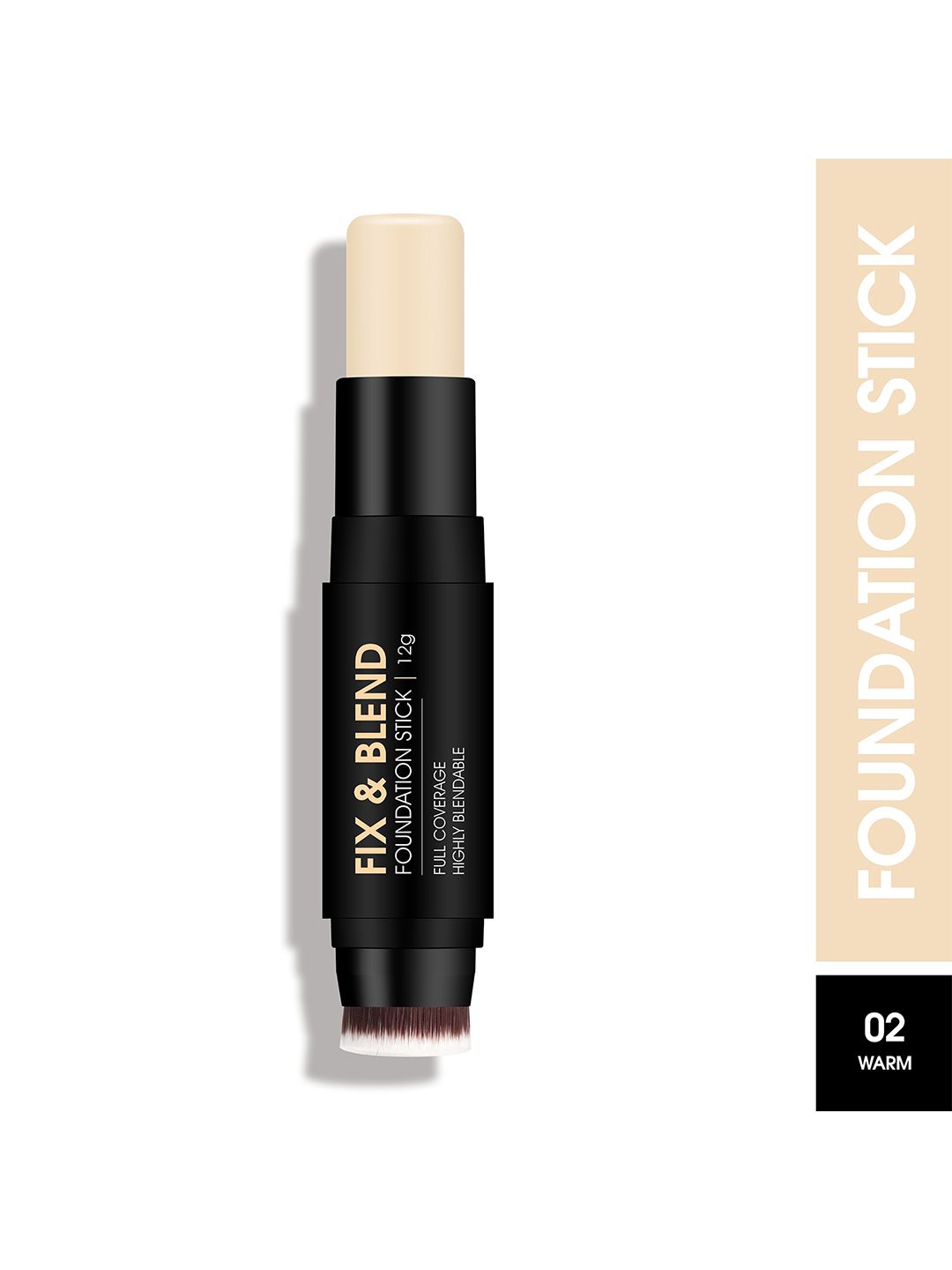 Colors Queen Fix & Blend Oil Free Foundation Stick 12 g - Warm 02-picture-14
