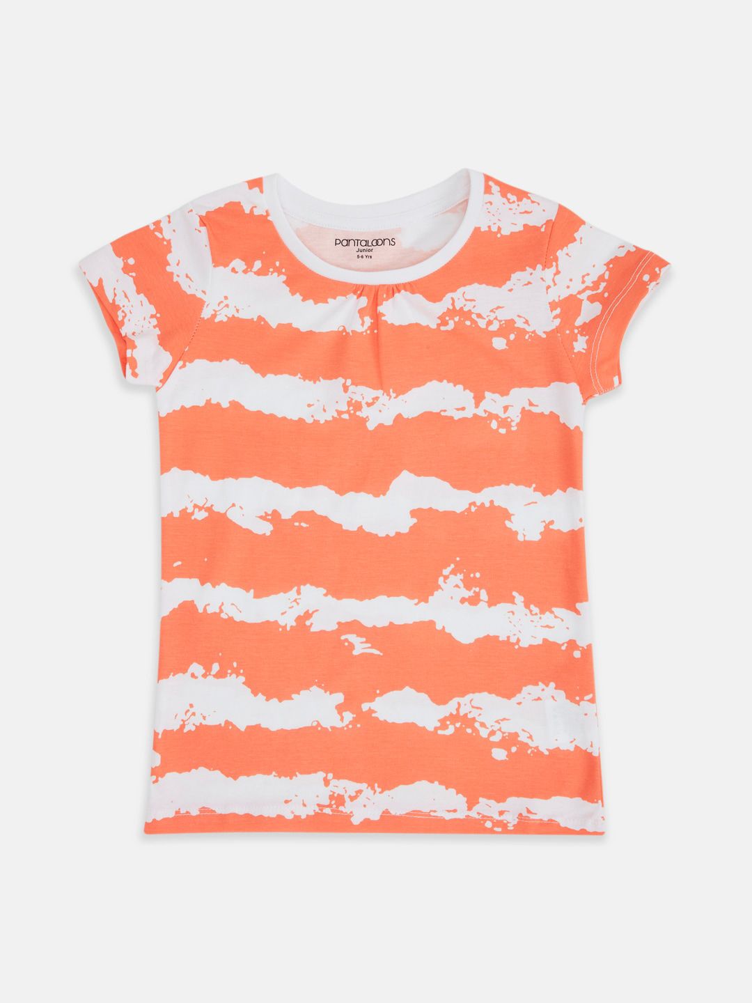 Pantaloons Junior Girls Striped Cotton T-shirt-picture-16