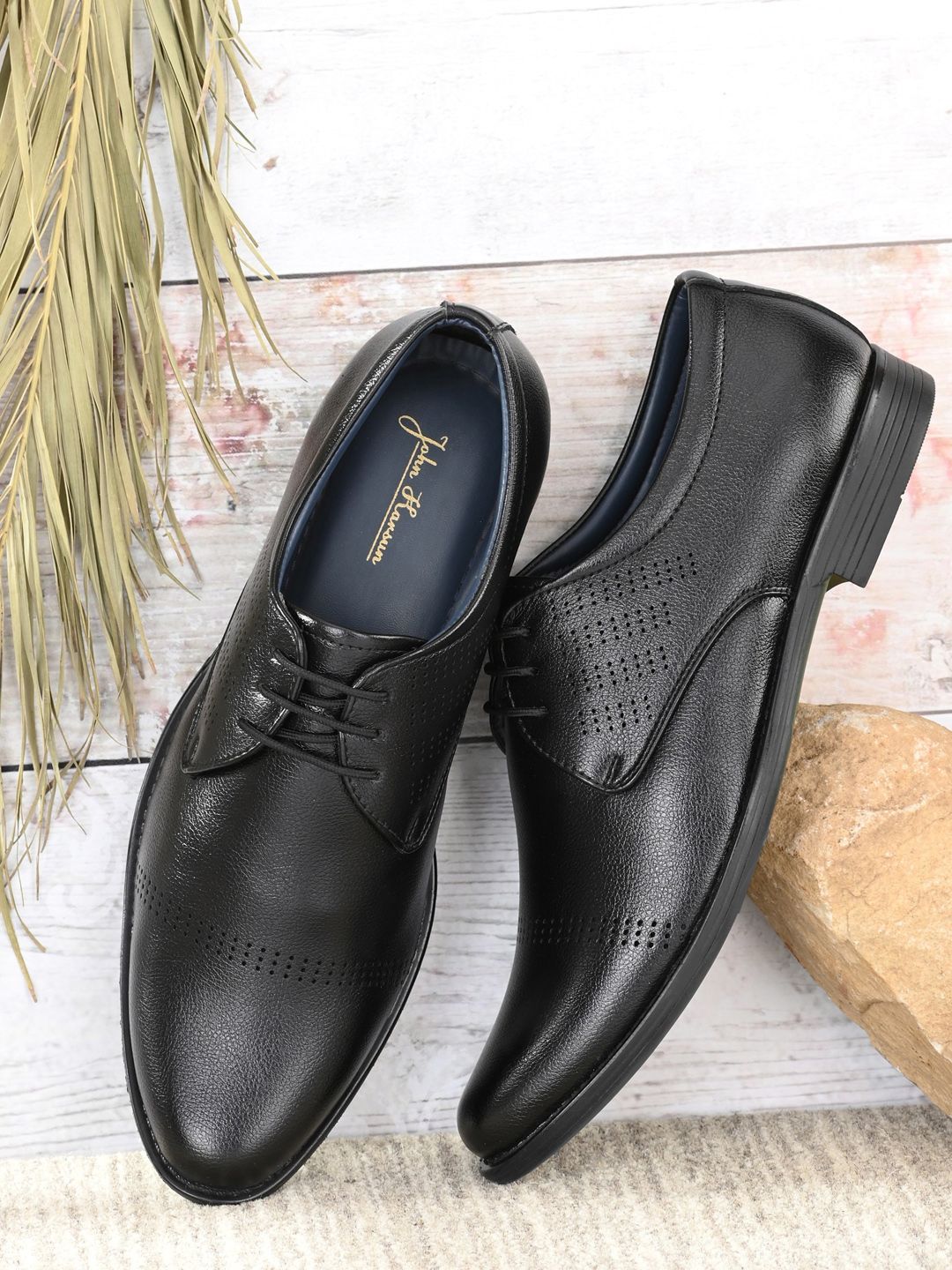 John Karsun Men Textured Formal Derbys-picture-10