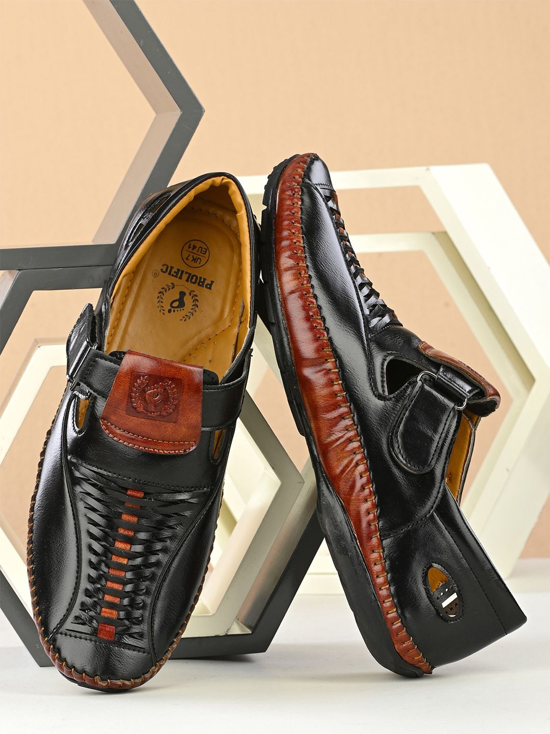 Prolific Men Velcro Shoe-Style Sandals-picture-33
