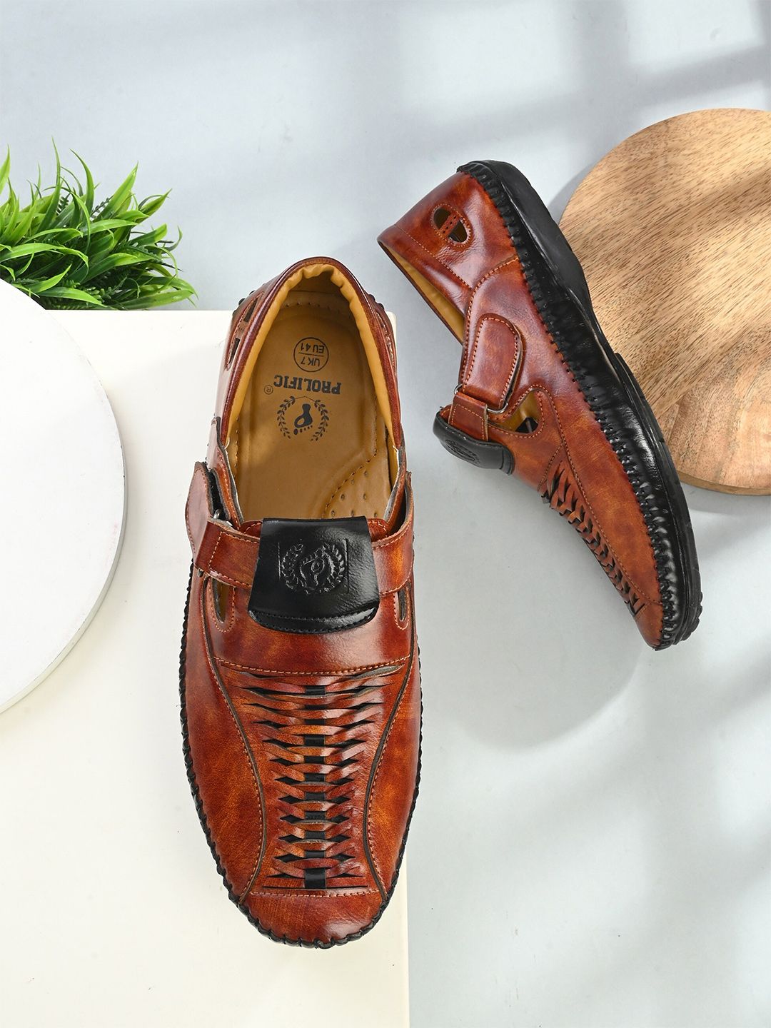 Prolific Men Velcro Shoe-Style Sandals-picture-31