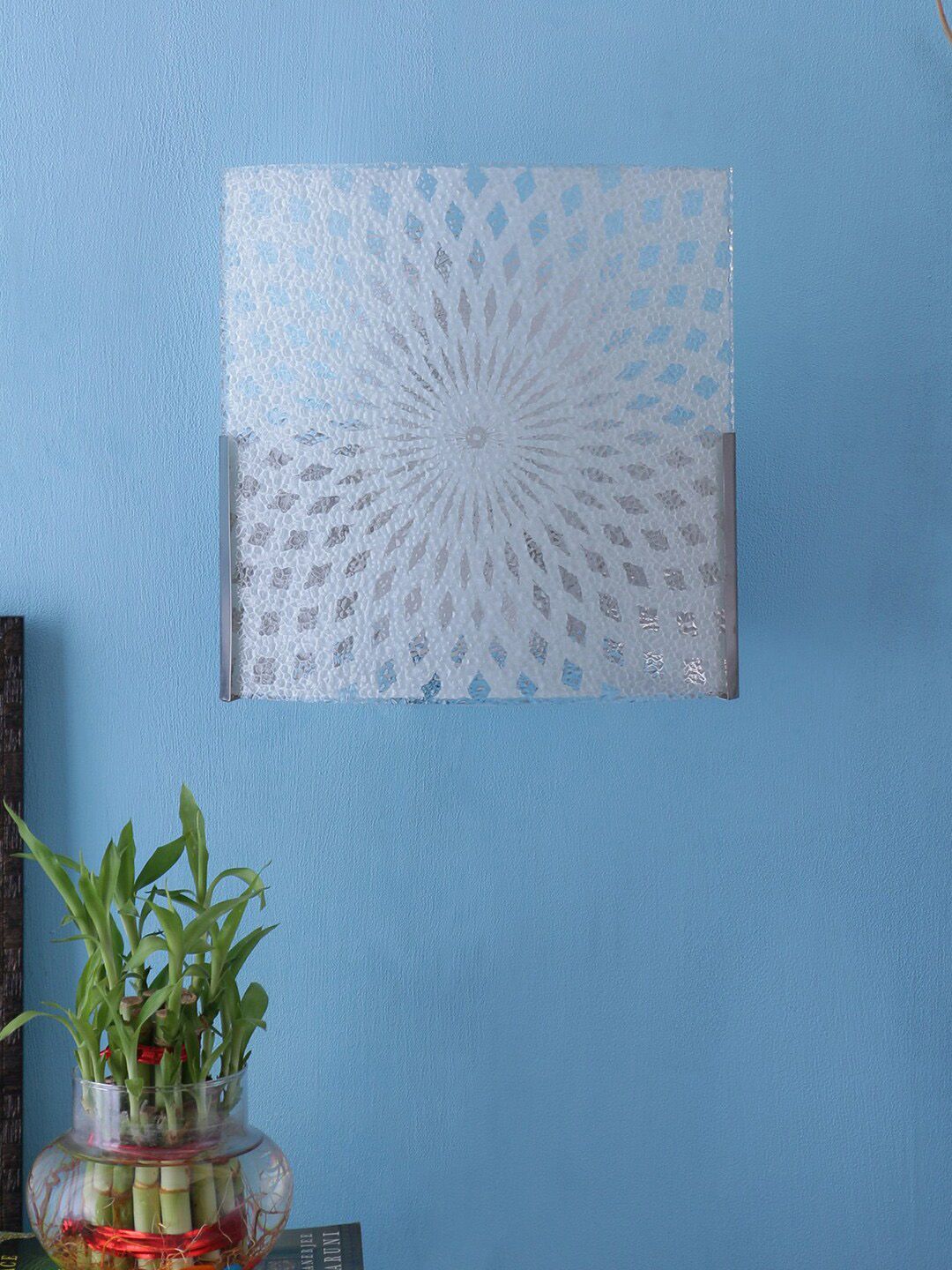 Devansh White Textured Dual Glass Wall Mounted Lamp-image-47