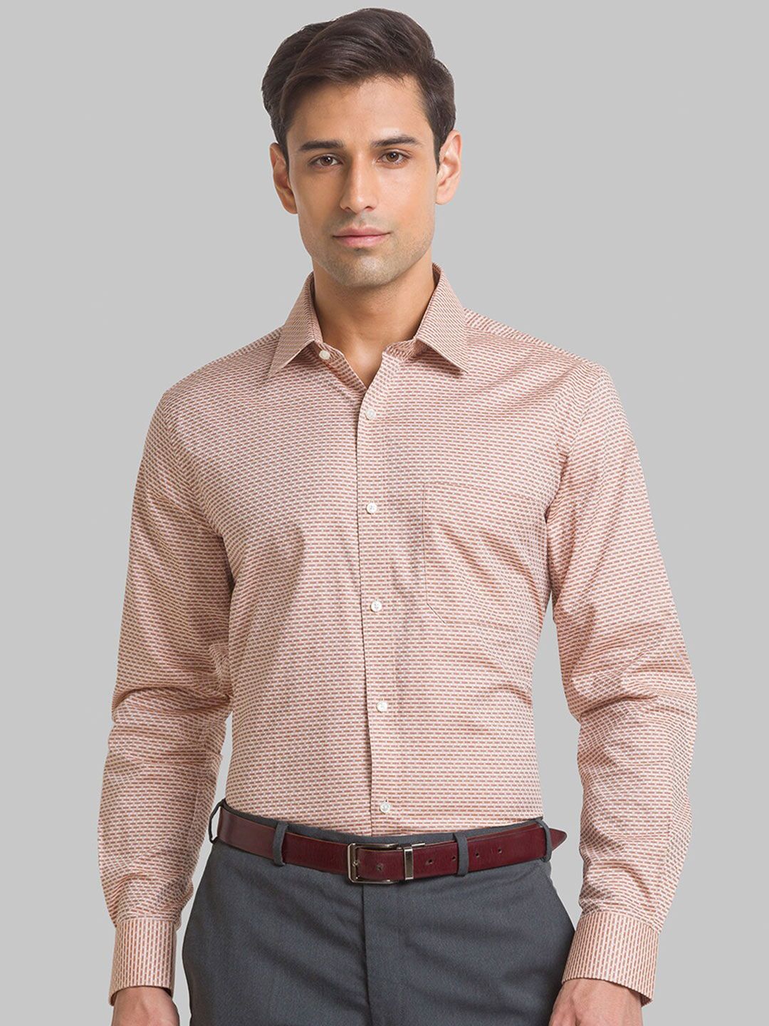 Raymond Men Geometric Printed Cotton Shirts-picture-39