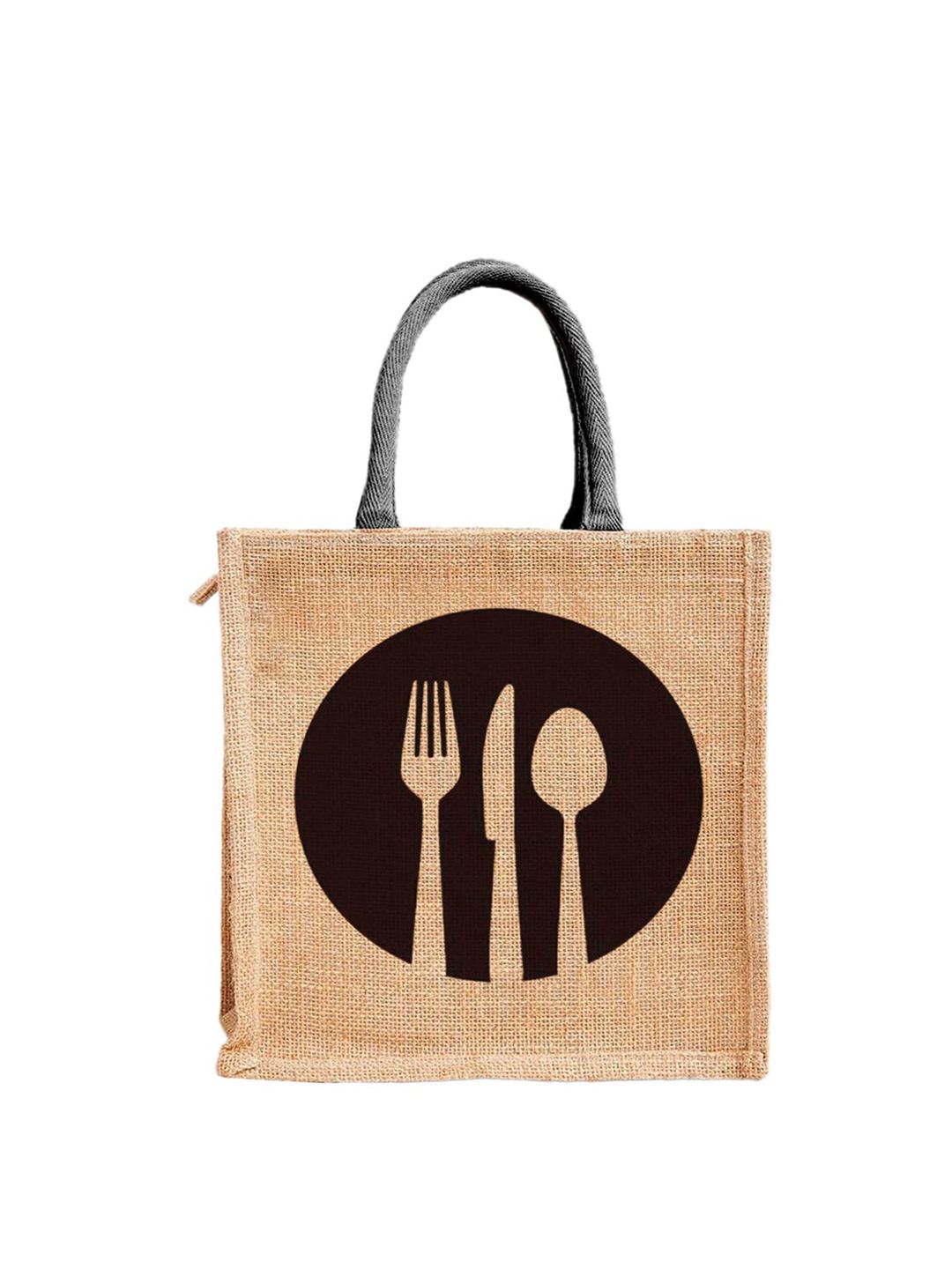 Kuber Industries Printed Structured Jute Handheld Bag-picture-13
