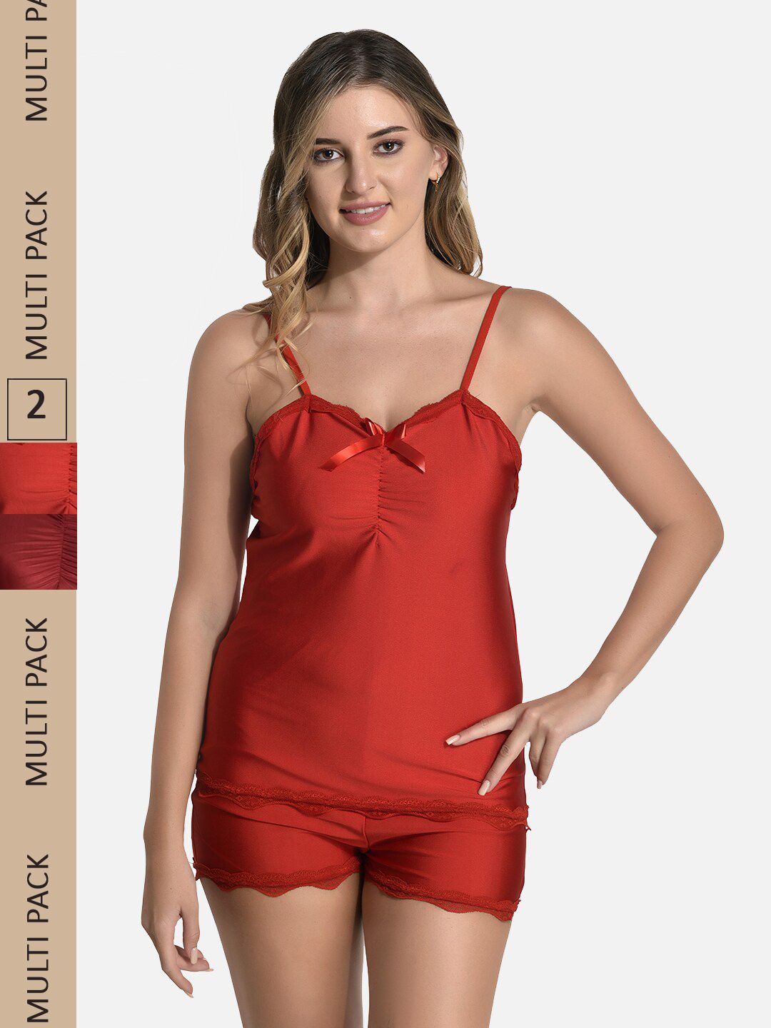 StyFun Women Pack Of 2 Sleeveless Night Suit-picture-35