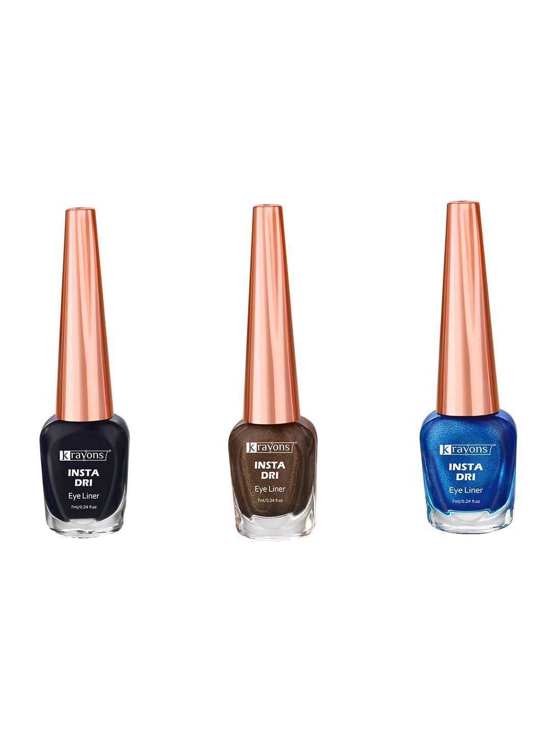 krayons Set of 3 Insta Dri Sparkling Waterproof Eye Liners - 7 ml Each-picture-20