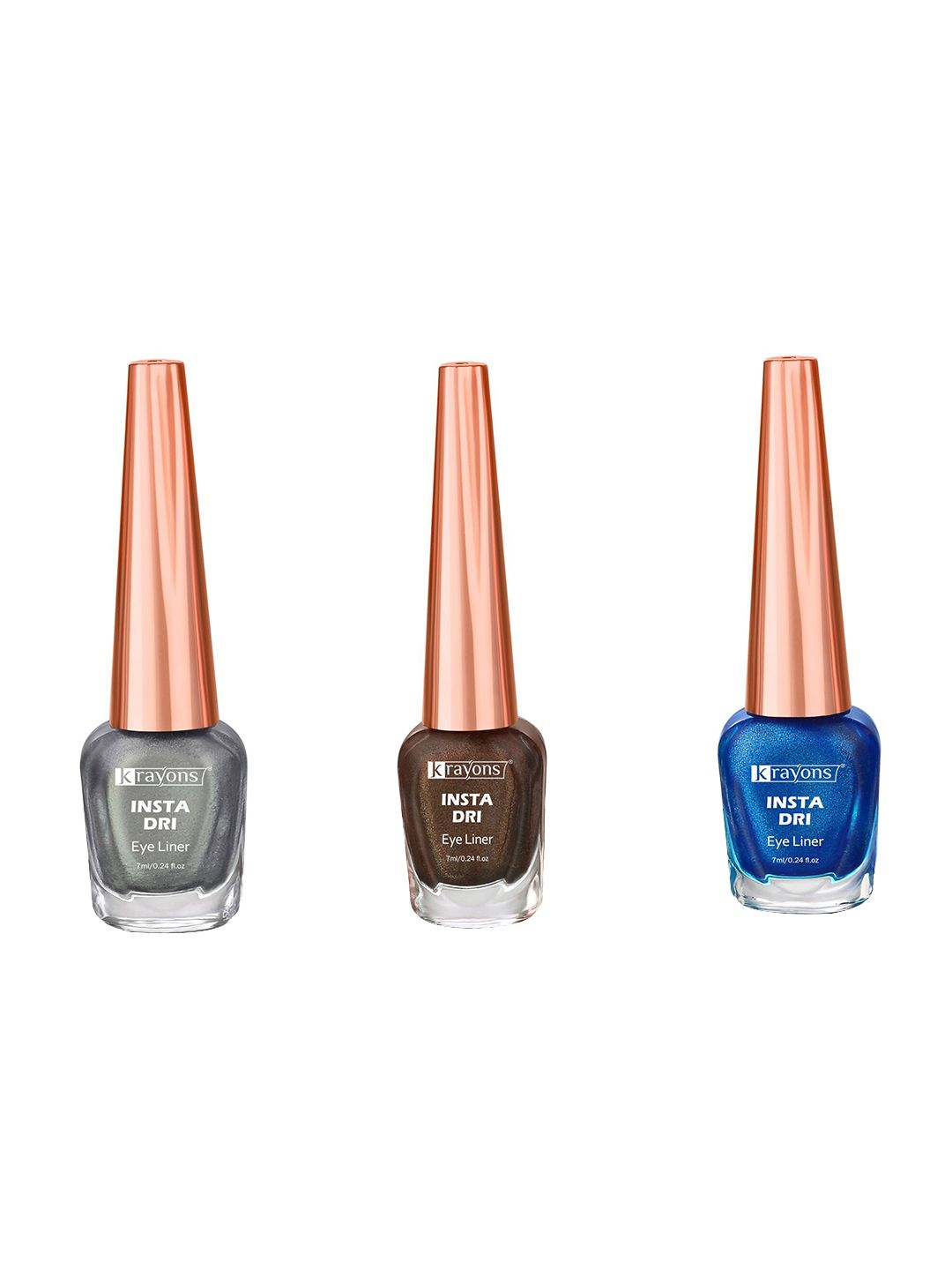 krayons Set of 3 Insta Dri Sparkling Waterproof Eye Liners - 7 ml Each-picture-34