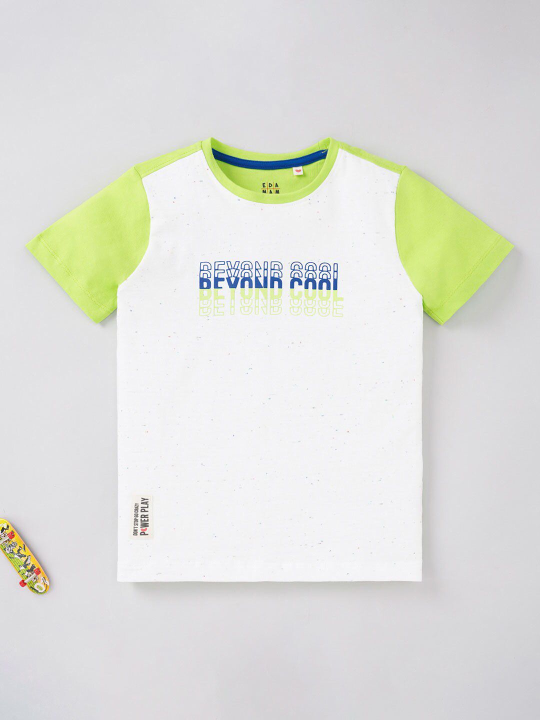 Ed-a-Mamma Boys Typography Printed Cotton T-shirt-picture-35