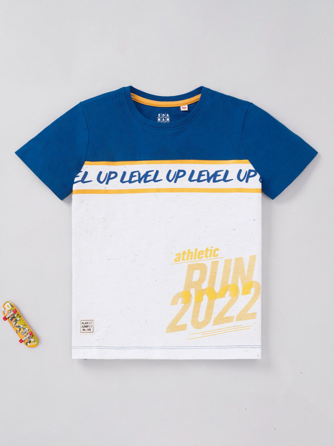 Ed-a-Mamma Boys Typography Printed Cotton T-shirt-picture-39