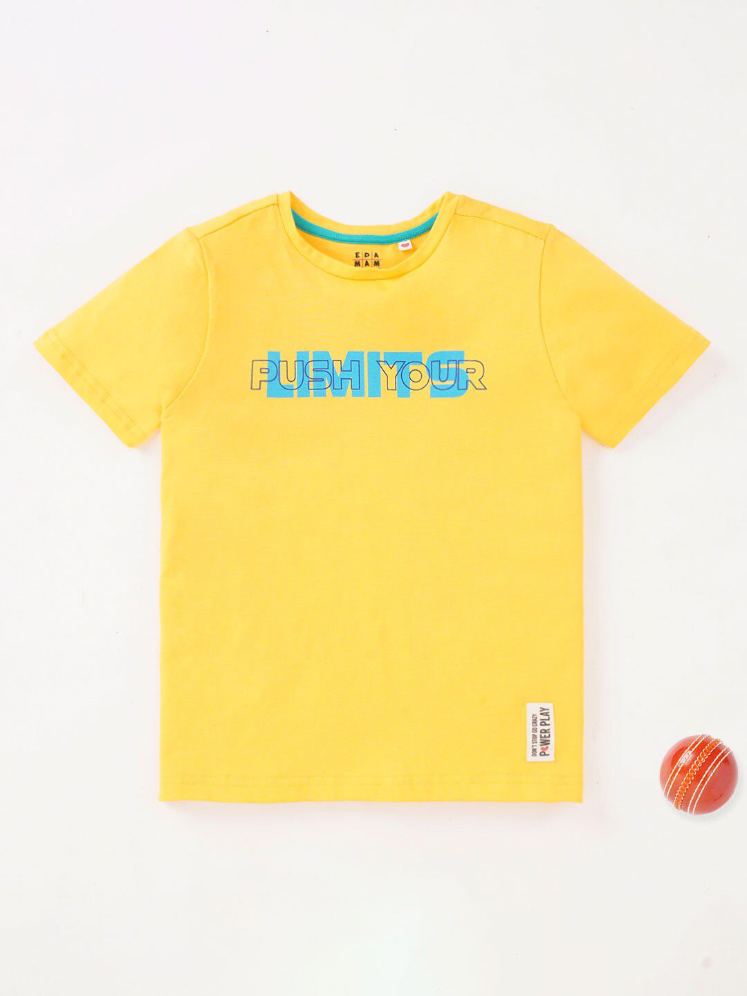 Ed-a-Mamma Boys Typography Printed Cotton T-shirt-picture-37