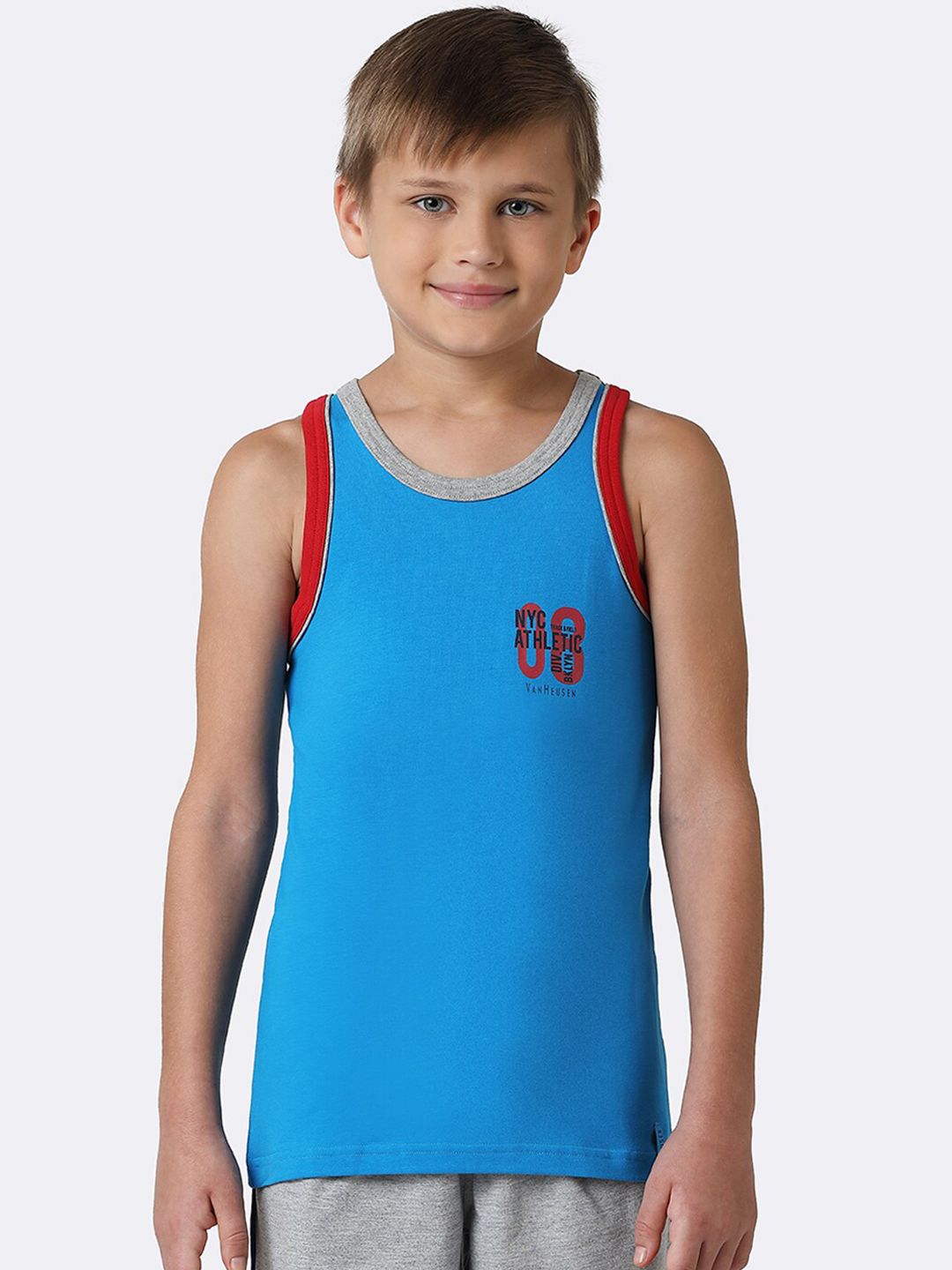 Van Heusen Boys Scoop Neck Quick Dry Contrast Trim Vests IKBBVT1ASB62001-picture-39