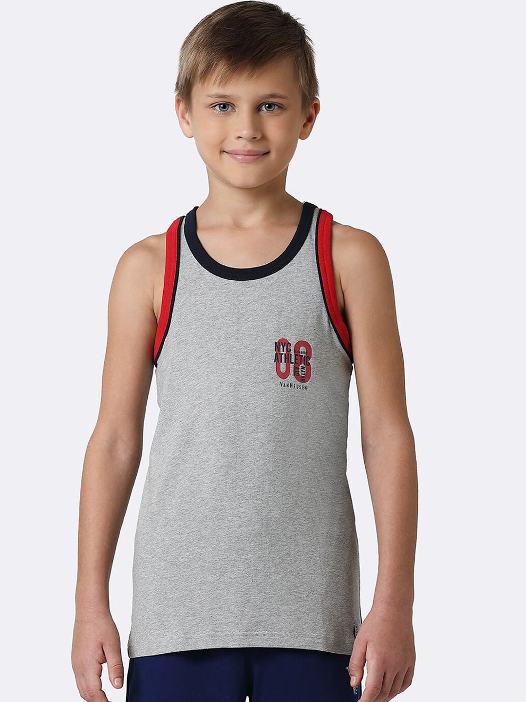 Van Heusen Boys Scoop Neck Quick Dry Contrast Trim Vests IKBBVT1GM62001-picture-38