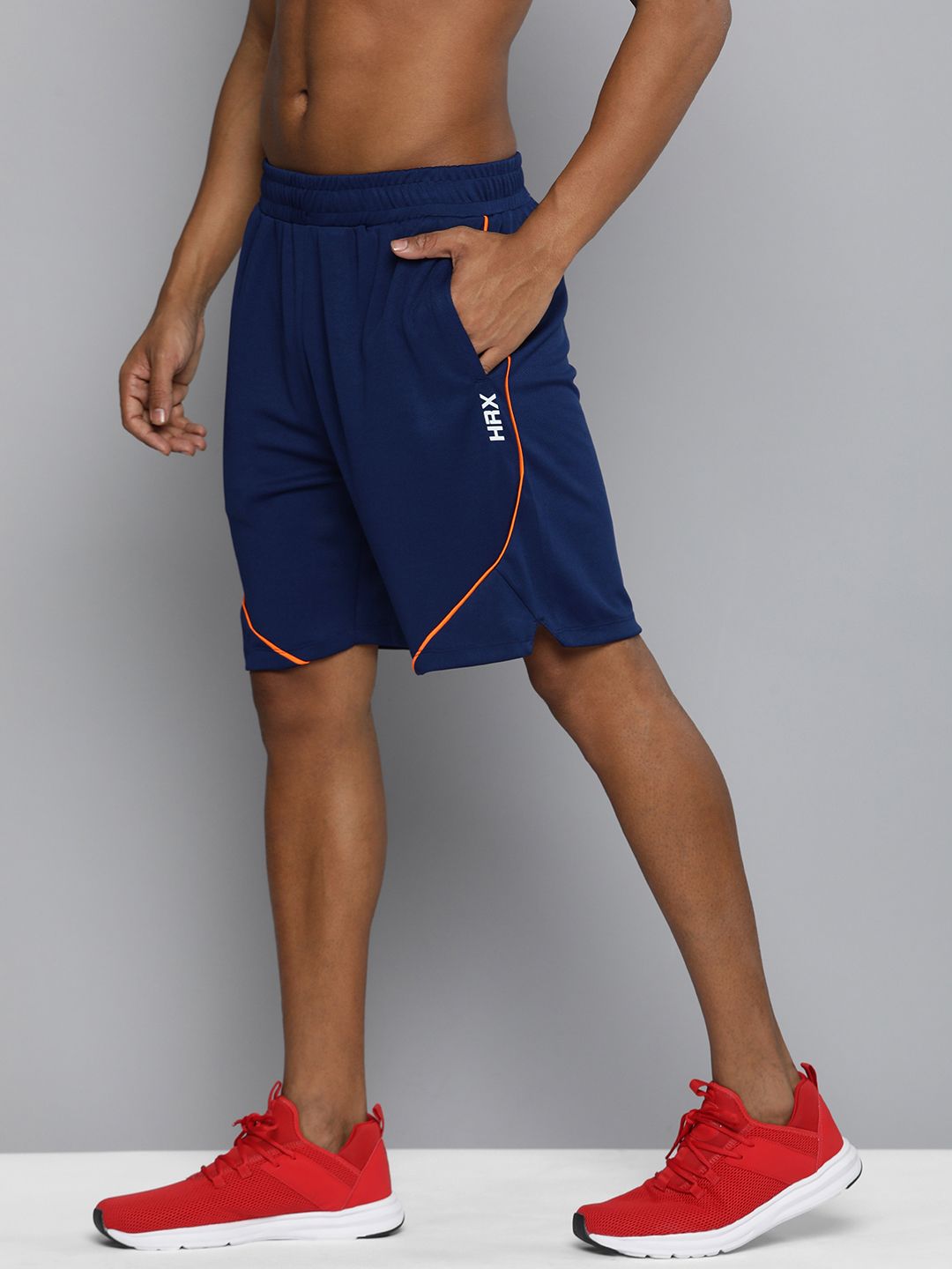 HRX by Hrithik Roshan Men Solid Antimicrobial Finish Training Rapid-Dry Sports Shorts-picture-35