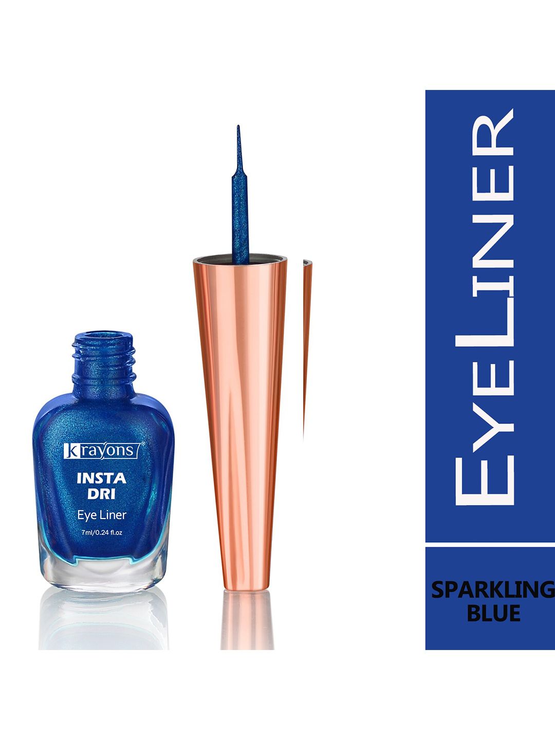 krayons Insta Dri Long-Lasting Smudge-Proof Sparkling Eyeliner 7ml - Blue 07-image-45