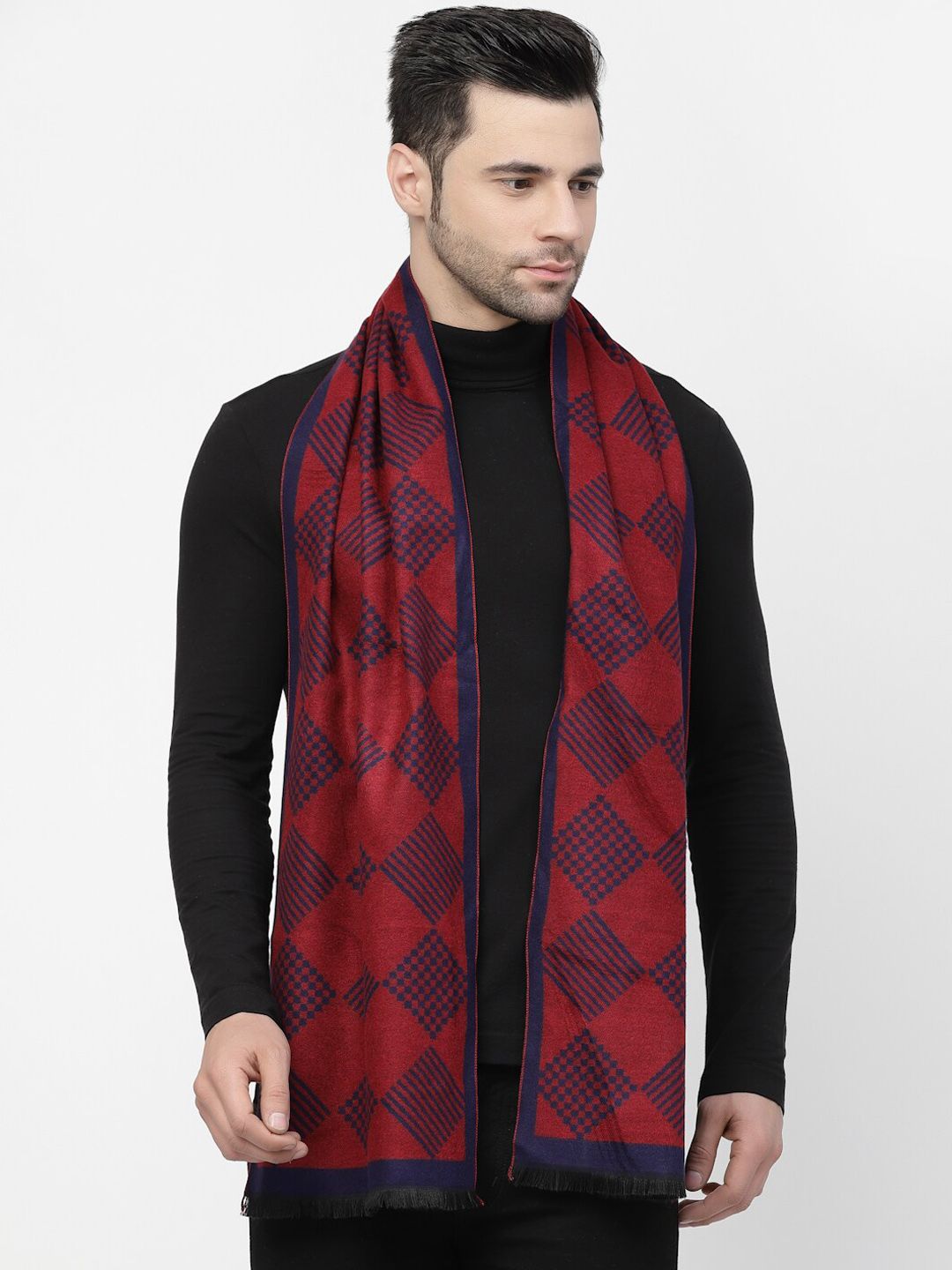 Calvadoss Men Premium Checked Muffler-picture-19