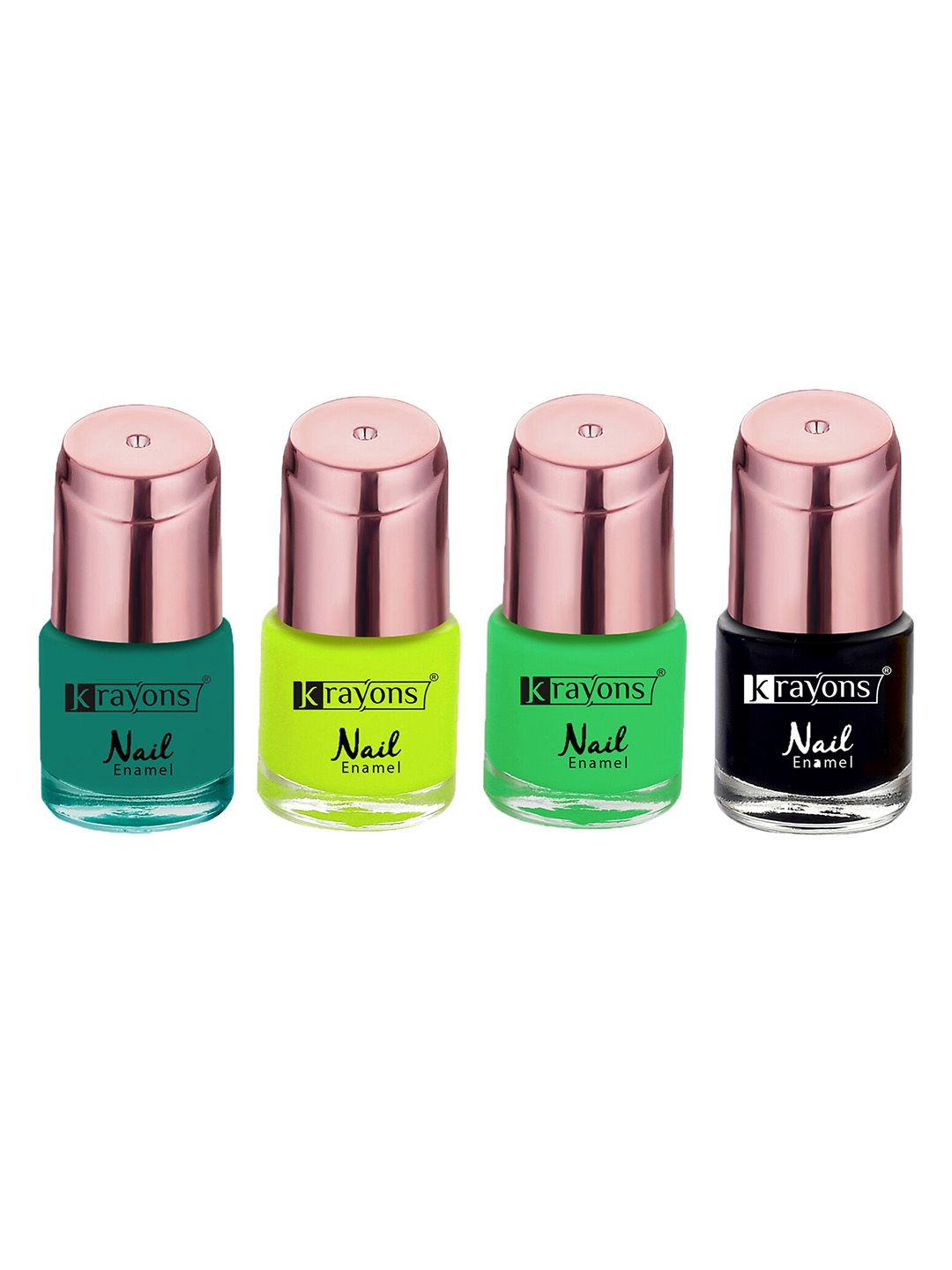 krayons Set Of 4 Color Me Crazy Gel Long Lasting Nail Polish - 8ml Each-picture-10