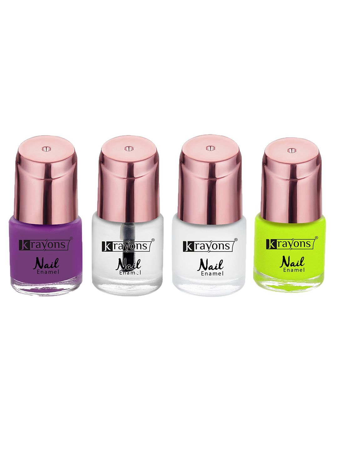 krayons Set Of 4 Color Me Crazy Gel Long Lasting Nail Polish - 8ml Each-picture-27