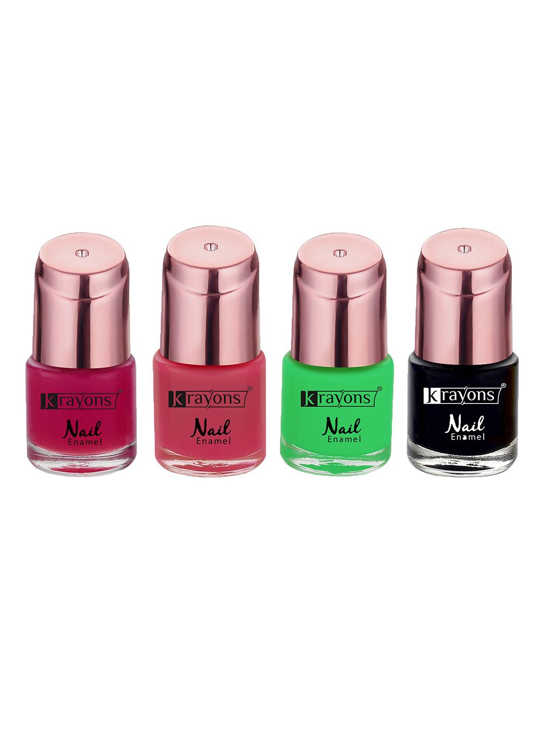 krayons Set Of 4 Color Me Crazy Gel Long Lasting Nail Polish - 8ml Each-picture-25