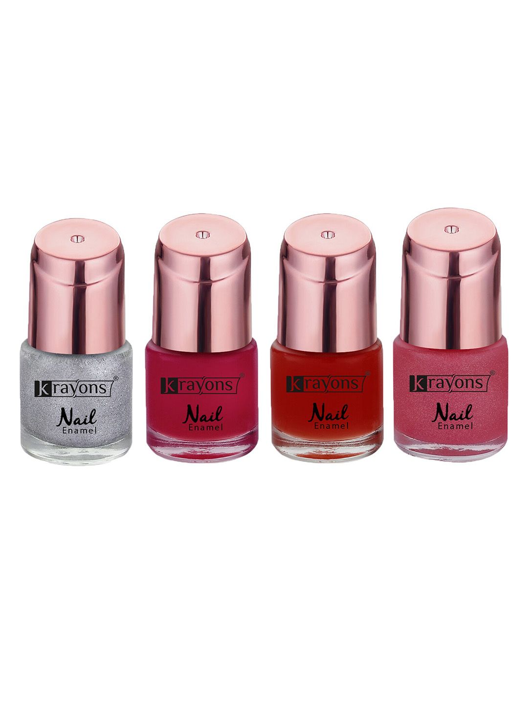 krayons Set Of 4 Color Me Crazy Gel Long Lasting Nail Polish - 8ml Each-picture-13
