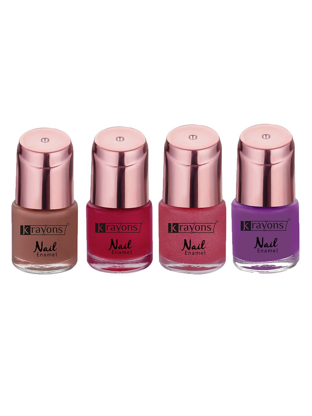 krayons Set Of 4 Color Me Crazy Gel Long Lasting Nail Polish - 8ml Each-picture-15